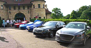 Early on Thursday morning, cars began to stage outside the main door at Larz Anderson Auto Museum.