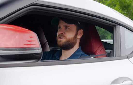 NEMPA member Matt Smith testing a vehicle